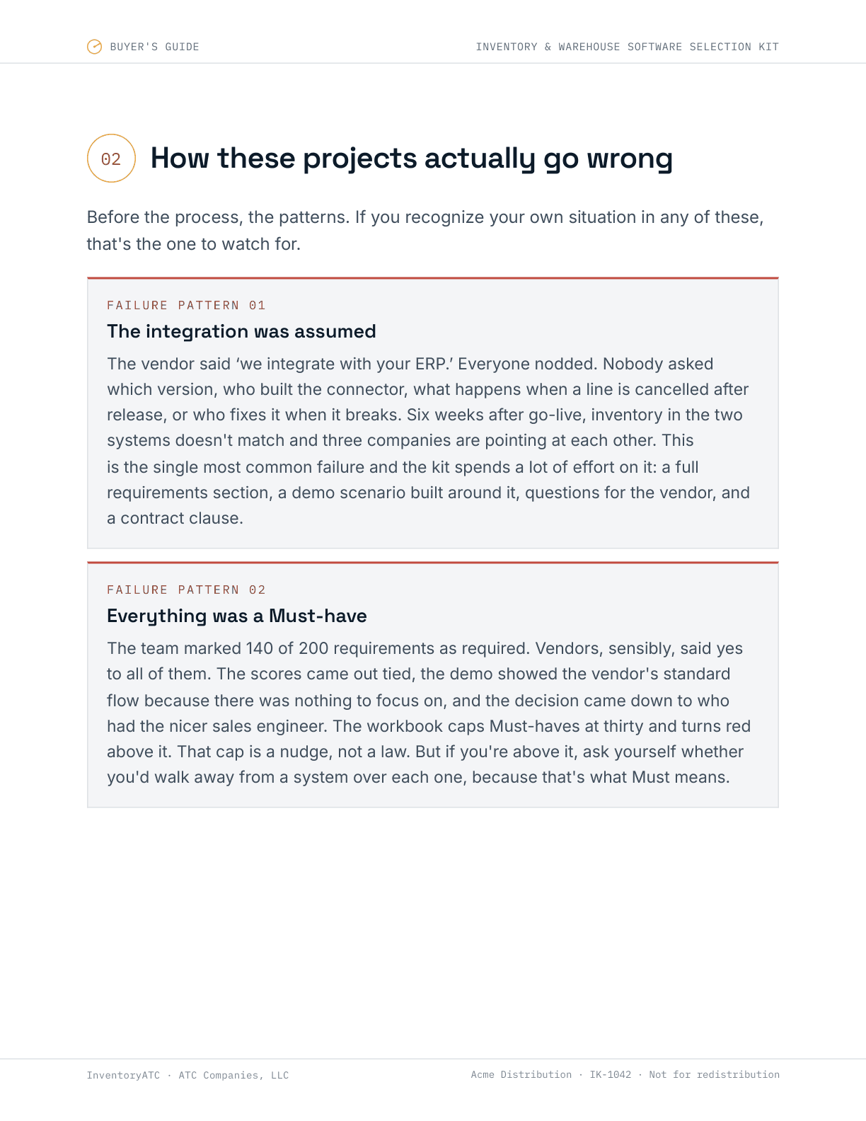Buyer's Guide chapter 2: how these projects actually go wrong